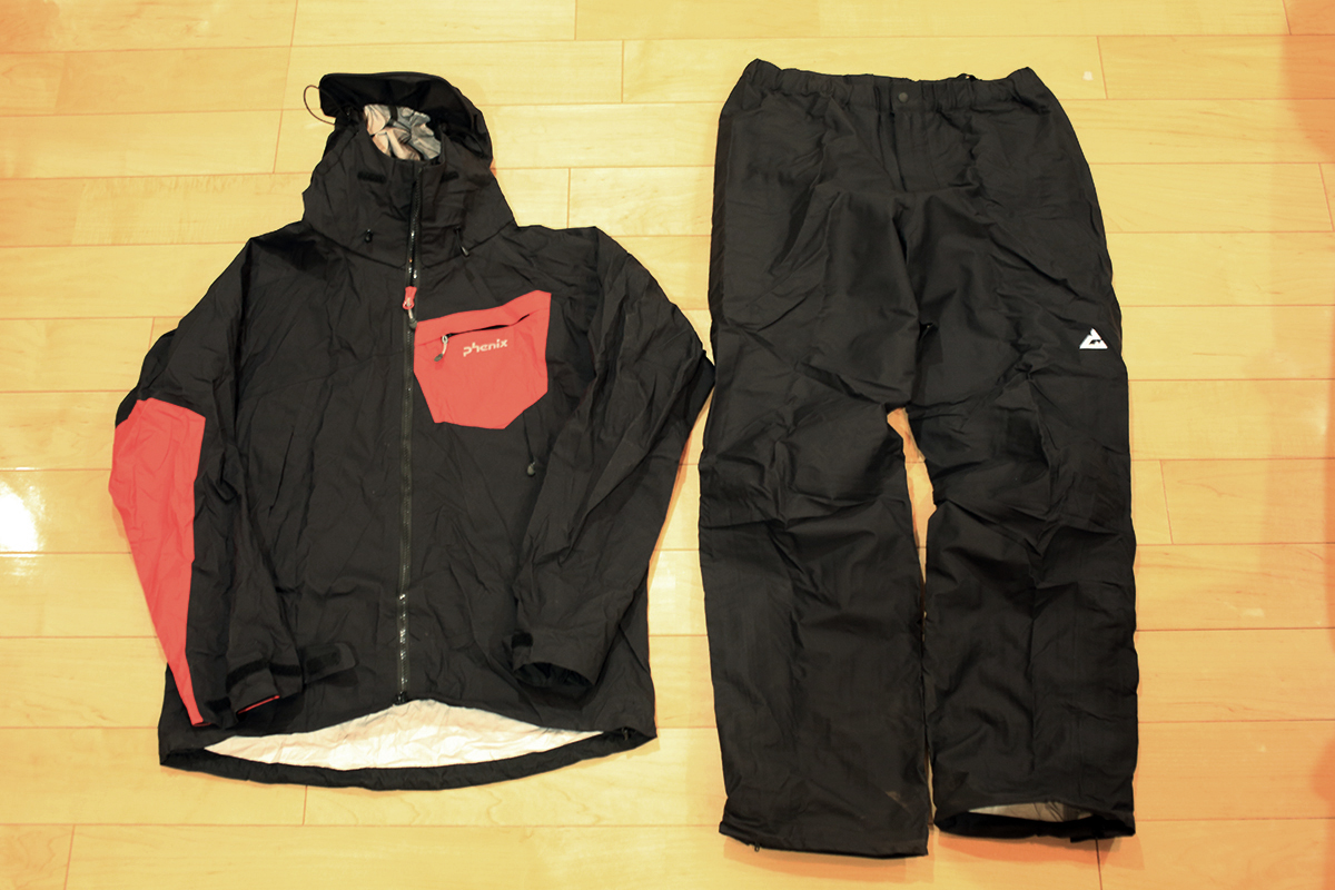 レインウェア：phenix Stelvio 3L Jacket & Pants